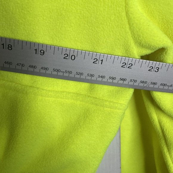 Urban Outfitters 1/2 Zip Fleece Pull Over Fleece Jacket Mens S Top Bright Yellow - Picture 5 of 6